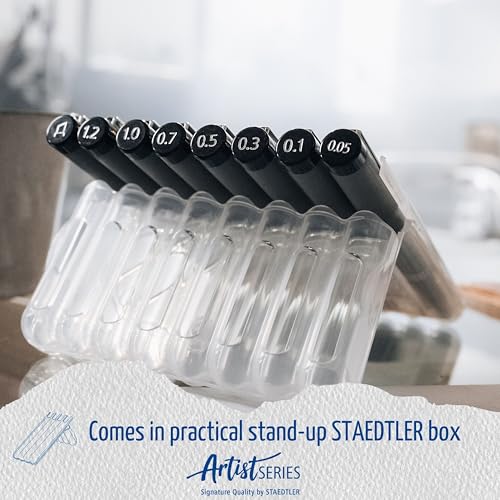 STAEDTLER Pigment Liner Bonus Sketch Set of 6 Liners for the Regular Price of 4(2 free), 308 SB6P - size: 6 Count (Pack of 1), style: Mixed set