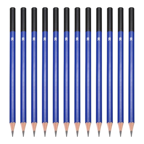 PATIKIL 3B Drawing Pencils for Sketching, 24PCS Sketch Pencils for Drawing Art Pencils Graphite Wood Pre-sharpened for Drawing Sketching Artists, 3B Pencils - style: 3B