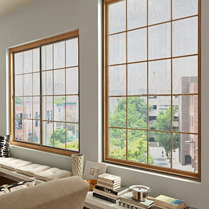 Fiberglass Screen Roll 48" x 100' A Continuous Roll UV Protection Install and Repair Door and Window Screen(48" x 100', Grey) - color: Sliver Grey, size: 48" x 100'