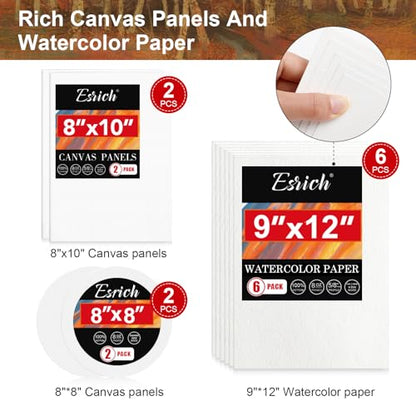 ESRICH 82PCS Acrylic Painting Kits for Adults and Couples