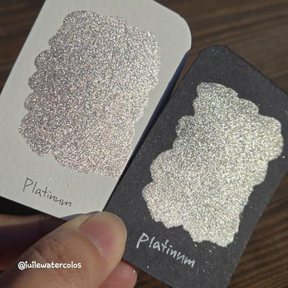 IUILE Handmade Watercolor Paints - Chic Tinsel 2024 Dot Card (5 colors). Chrome, Metallic, Shiny, Shimmer - color: Chic Tinsel 2024 Dot