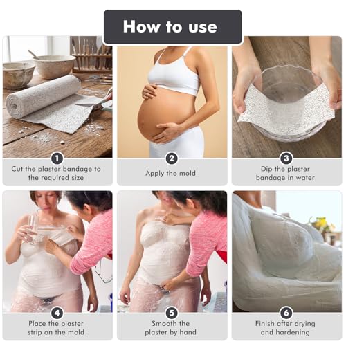 Nuogo 20 Pack Plaster Cloth Gauze Bandage Roll Bulk 5 Yards,8 x 180 Inch