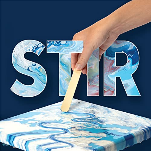 FolkArt Drizzle Tool Kit, 13 Piece Pouring Drop, Swipe, and Stir Tool Kit Perfect for Fluid Arts and Crafts Projects, 50429 - style: Drop, Swipe, and Stir Kit