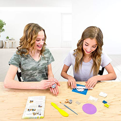 Hapinest Make Your Own Clay Jewelry Dish Craft Kit for Girls for Girls Ages 8 9 10 11 12-14 Years Old & Up