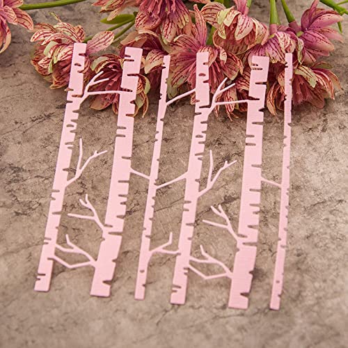 Trees Cutting Dies Handmade DIY Paper Cards Album Decoration Stencils Template Embossing for Card Scrapbooking Craft (Forest) - style: Birch Forest