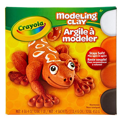Crayola Modeling Clay, Non Drying, Assorted Colors, 1lb