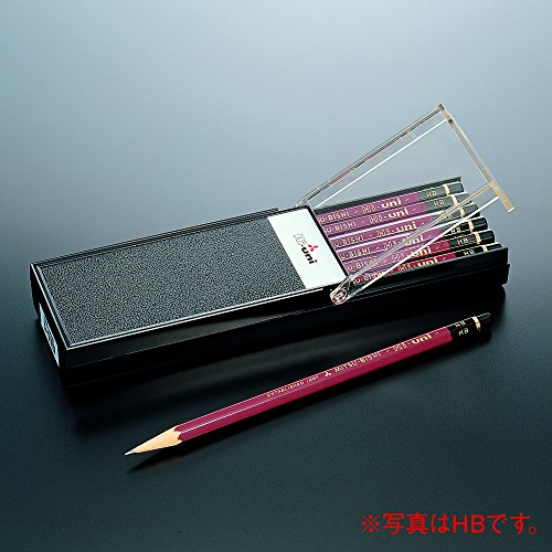Uni Hi-Uni Wooden Pencil - 10B - Box of 12 (HU10B) - style: 10B