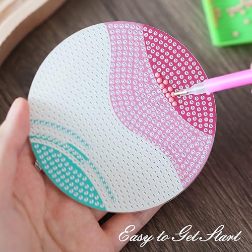 Temlum 6pcs Diamond Art Coasters Kits for Adults with Holder, Lines - color: Abstract Line Coasters With Holder