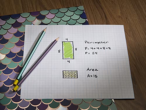 Bienfang Designer Grid Paper Pad, 4x4 Cross Section, 8.5 x 11 inches, 50 Sheets - color: 4x4 Cross Section, size: 8.5 x 11