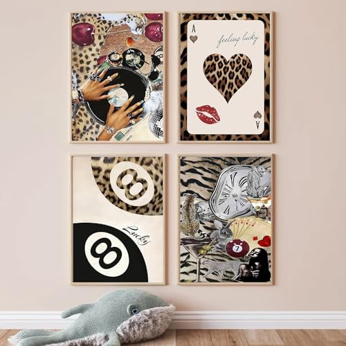 4 Pack Fashion Diamond Art Kits for Adults Diamond Painting Kit for Adults | Cute Fashion Modern 5D Diamond Dots Gem Art Crafts with Tools, Round Full Drill Crafts for Home Wall Decor-12X16in - color: DP03181, size: Round diamond painting