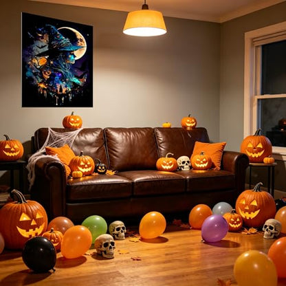 Witch Moon Diamond Art Painting Kits for Adults Beginners 12x16 Inch - color: YZ-88-01