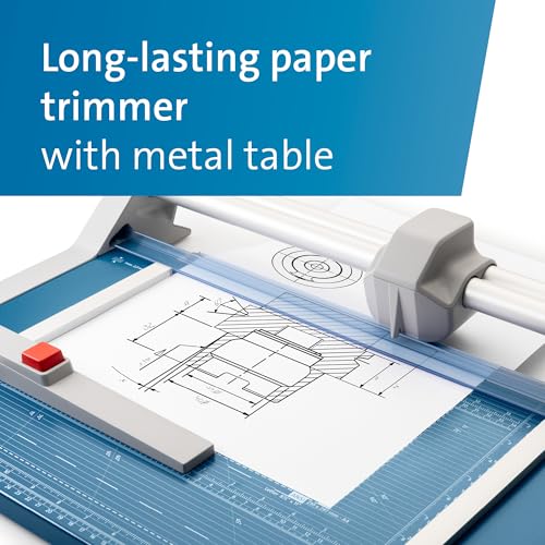 Dahle 552 Professional Rotary Trimmer, 20" Cut Length, 20 Sheet Capacity, Self-Sharpening, Dual Guide Bar, Automatic Clamp, German Engineered Paper Cutter - size: 20" Cut Length
