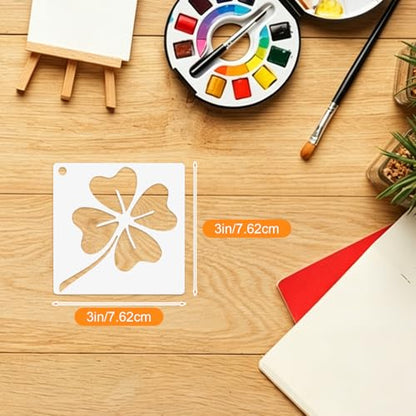 80 Pack Reusable Painting Stencils, DIY Craft Stencil Set in Multiple Sizes, Plastic Templates for Drawing on Wood, Fabric, Canvas, Wall, Scrapbooking, Art & Home Decor