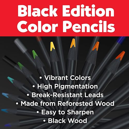 Faber-Castell Black Edition Colored Pencils, 1 Count (Pack of 100) - color: Classic, size: 1 Count (Pack of 100)