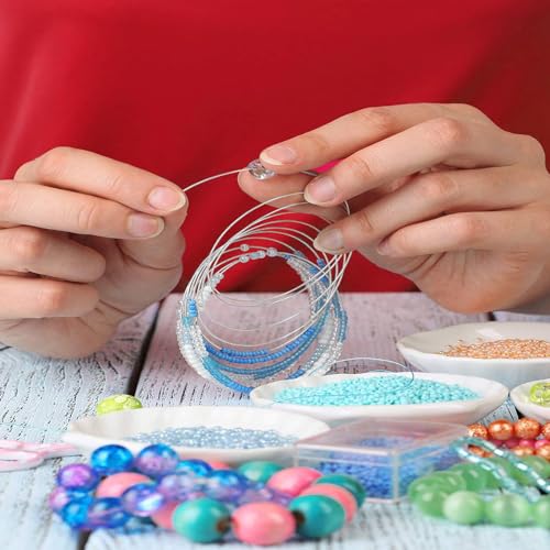 TecUnite 1 Roll Aluminum Wire for Jewelry Making, 100 M X 0.8 mm, Silver - color: Silver, size: 100 M X 0.8 mm
