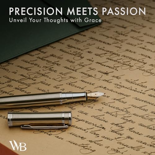 Wordsworth & Black Luxury Fountain Pen Set for Writing, 6 Nibs, Black Gold - color: Black Gold