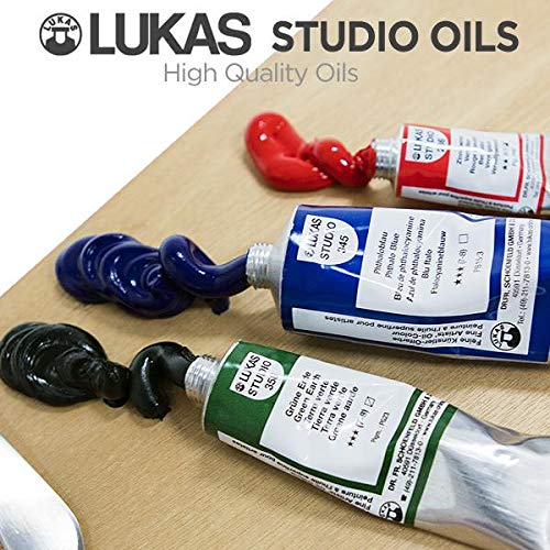 Lukas Studio Artist Oil Color Paints - High-pigment oil paint made with natural binder for artist, painting, & more! - [Burnt Sienna - 37 mL] - color: Burnt Sienna, size: 1.25 Fl Oz (Pack of 1)