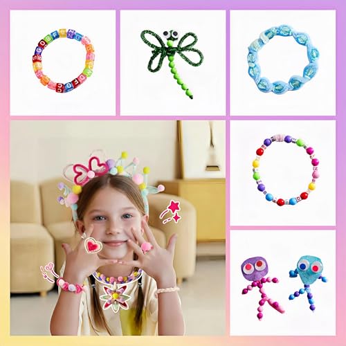 ROBOTIME Ultimate Craft Gift for Girls Ages 8-12 | All-in-One Creative Arts & Crafts Kit with 1600+ Pieces | DIY Maker Warehouse for Beginner Kids 8-12