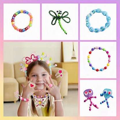 ROBOTIME Ultimate Craft Gift for Girls Ages 8-12 | All-in-One Creative Arts & Crafts Kit with 1600+ Pieces | DIY Maker Warehouse for Beginner Kids 8-12