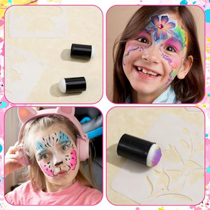 Oruola 40 PCS Finger Sponge, Black Face Painting Finger Sponges