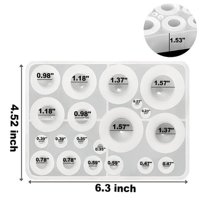 Sphere Silicone Molds for Resin,Seamless Sphere Resin Molds Silicone,Resin Bead Mold,Small Resin Molds for Jewellery Making,Pendant and and DIY Gifts,for resi n Casting(20Cavity Sphere Molds)