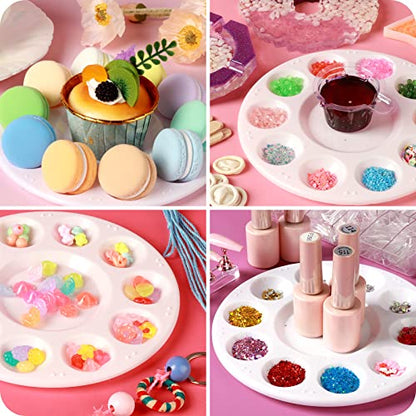 FANDAMEI 20PCS Paint Palette, Paint Tray Palette, Round Paint Trays | Painting Supplies for Kids & Adults, Plastic Paint Palette Tray, Paint Pallets for Students or School Art Painting or Project