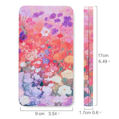 40Pcs Empty Half Pans Watercolor Tin Palette with Magnetic Stripe | Travel Tin Palette Case,Portable Artist Paints Half Pan Kits,DIY Watercolor Oils Acrylics Painting Drawing - color: Blossom Paradise