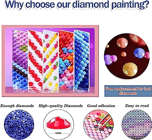 EIBEILI Diamond Art Kits for Adults-Book Flowers Diamond Painting Wall Art - color: DP02885