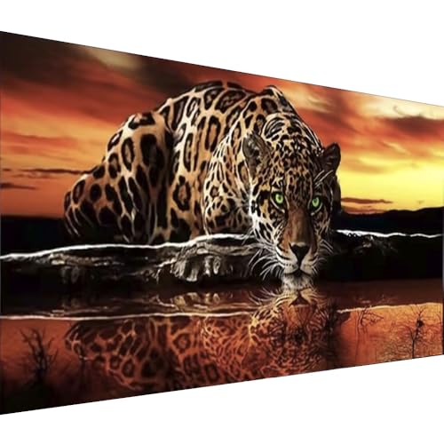 COHAYISY DIY Landscape Tiger,Diamond Painting Kit for Adults, 5D Full Round Diamond Art Kits,Diamond Mosaic Embroidery Large Size,Room Decor Gift 15.7x27.5inch - color: 25- 60 Tiger