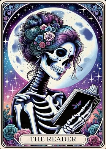 ARPADAMO Halloween Diamond Art Kits for Adults Skeleton Reader 12x16in - color: DP04091