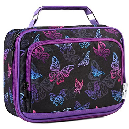 VX VONXURY Large Pencil Case, 54-Slot Colored Pen Pouch 2 Removable Sleeves - color: Black Butterfly