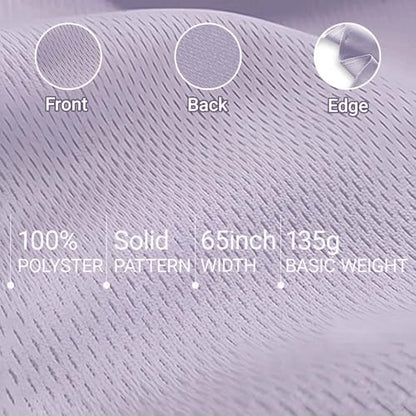 Bird Eye Mesh Jersey 5 Yards 65" Wide Light Purple - color: Light Purple, size: 65'' x5 yard