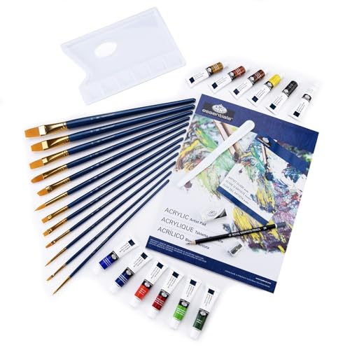 Royal Brush essentials(TM) Acrylic Art Set In Metal Case 32/Pkg, Multi