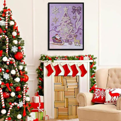 Christmas tree Pearl Art Kits for Adults,Pearl Diamond Painting 12x16In - color: DP04372