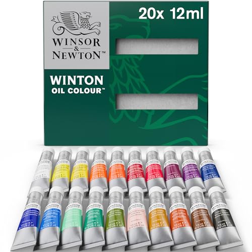 Winsor & Newton Winton Oil Color Paint Set, 20 x 12ml (0.4-oz) Tubes - style: Tube Set - 20 x 12ml