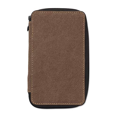 Speedball Art Products 252240 Canvas Case 24 Pencil Storage Canvas Pencil Case, Chocolate - color: Chocolate, style: Holds Up to 24 Standard Pencils