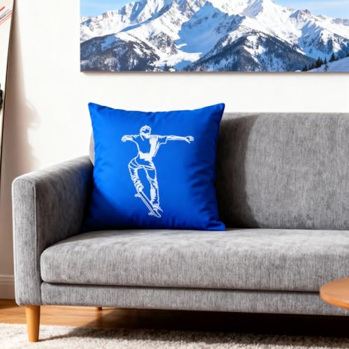 TIAMECH A4 Reusable Skateboarding Sports Stencil for Painting | Soaring Passionate Layering Template, DIY Wall Art, Wood Furniture, Scrapbook & Crafts (8.3x11.7inch) - style: Skateboarding Sports