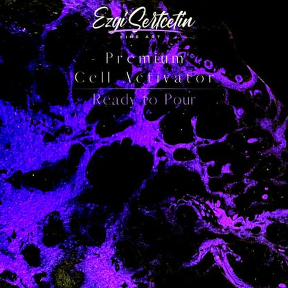 Ezgi Sertcetin Cell Activator for Acrylic Pouring Paint, Metallic Fresh Mint - color: Metallic Fresh Mint