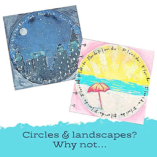 Gel Press Gel Printing Plate 6" Circle 10806-6, Multi-Colour - size: 6" Round