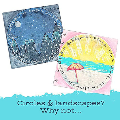 Gel Press Gel Printing Plate 6" Circle 10806-6, Multi-Colour - size: 6" Round