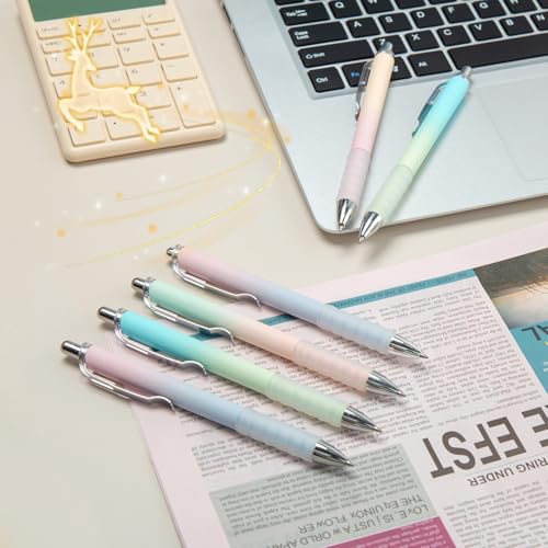 Aisibeiger Gel Pens Fine Point 0.7mm Black Ink Gel Pen Retractable Cute Pens for Smooth Writing School Office Supplies, Pack of 12 - color: 12-count