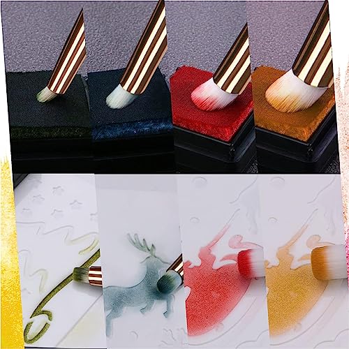 UNIMEIX Dry Brush Miniature Painting Drybrush Detail Paint Brush Set Hobby Detail Blending Brushes for Effortless Watercolor Brushes Scale Model Painting (12 Pack) - color: White