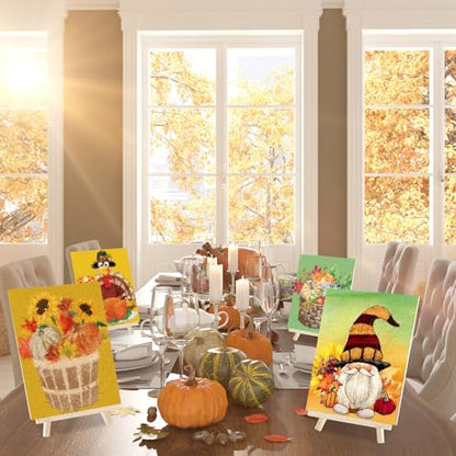 Sherr 12 Pcs Pre Drawn Canvas for Adults,Thanksgiving,8 x 10 Inch - size: 8 x 10 Inch, style: Thanksgiving