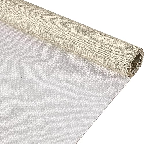 8 Yard Long x 36" Wide / 63'' Wide Large Canvas Roll 12 oz Cotton Triple Primed Canvas Roll Gesso Artist Painting Backdrop(63'' Wide x 8 Yard Long) - size: 63'' Wide x 8 Yard Long