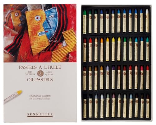 SENNELIER Oil French Pastel for Professional Artists, Introductory Set of 48