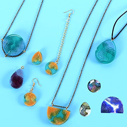 Island Resin Jewelry Molds for Casting Earring Pendant Set of 4 - color: 4PCS Island Molds