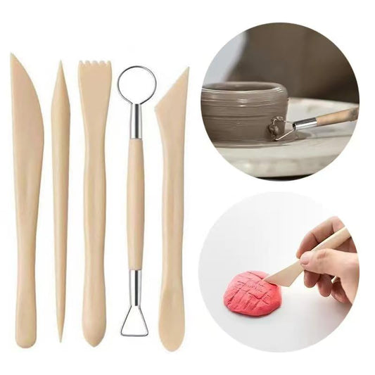 41PCS Polymer Clay Tools Kit, Clay Sculpting Art Tool Set with Wooden Carving Tools, Ball Stylus, Silicone Scrapers, Art Brushes for Pottery, Modeling, Nail Art, DIY Crafts for Beginners-Pink - color: 41Pcs-Pink