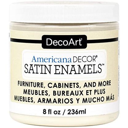 DecoArt Satin Enamels Acrylic Paint, 8 fl. oz. Jar, Beige (Pack of 1) - color: Neutral Beige