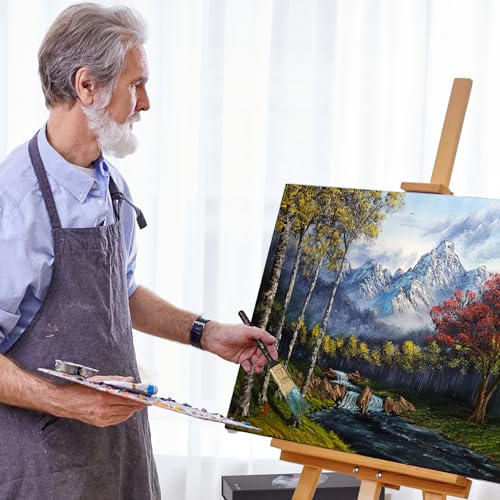 Artify Artist Paint Brush Set endorsed by Painter Phizz, 6-Piece Wet-on-Wet Oil Paint Brush Set with 5 Brushes and 1 Palette Knife for Artists, Landscapes, and Portraits