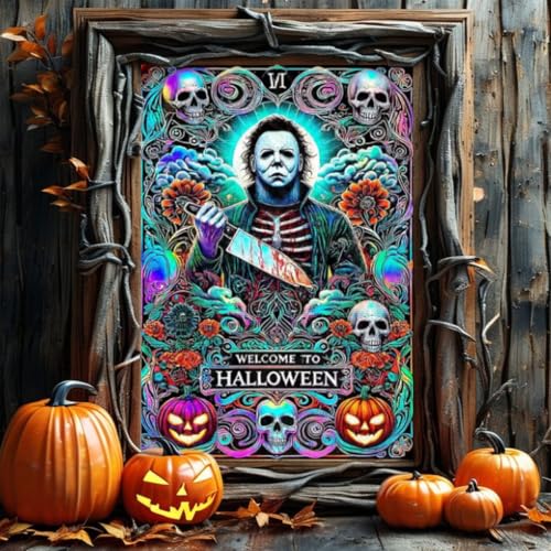 VeGuude Halloween Diamond Art Kits for Adults Home Wall Decor Gift 12x16 in - color: DP04284